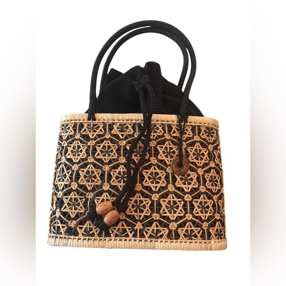 The Sak Handbags - The Sak Basket Purse with Signature Sak Interior Bag. Rare